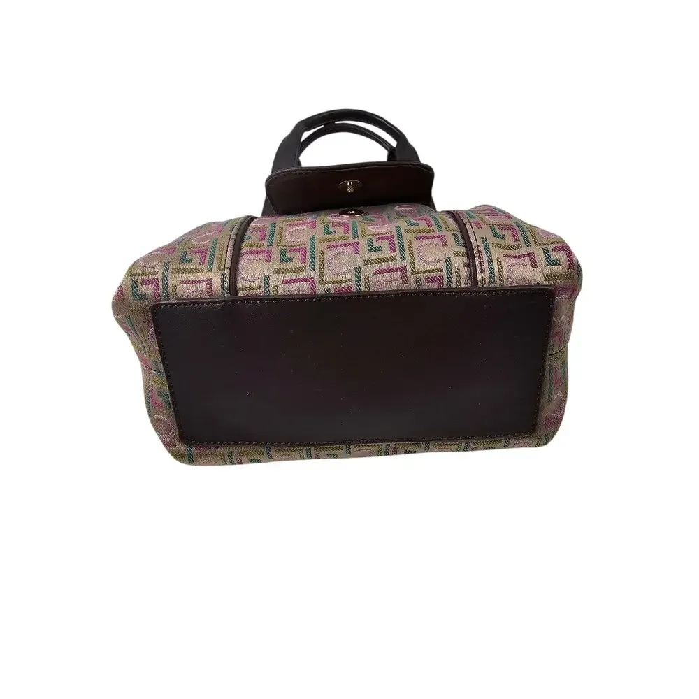 Beautiful Vtg Liz Claiborne 4 Piece Purse Set Geometric Pattern New Without Tags